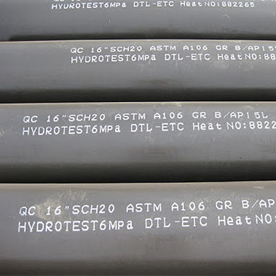 아연 도금 Astm A106 탄소 이음매없는 강관 4mm